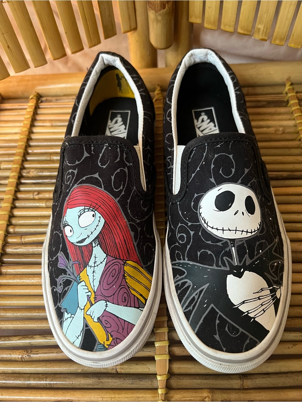 Vans the nightmare before Christmas Jack and sally slip on
